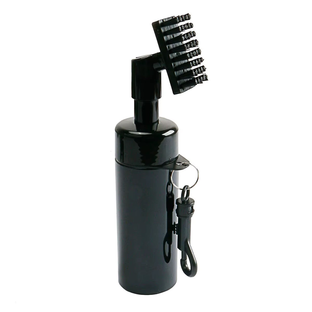 Golf club washer bottle with brush