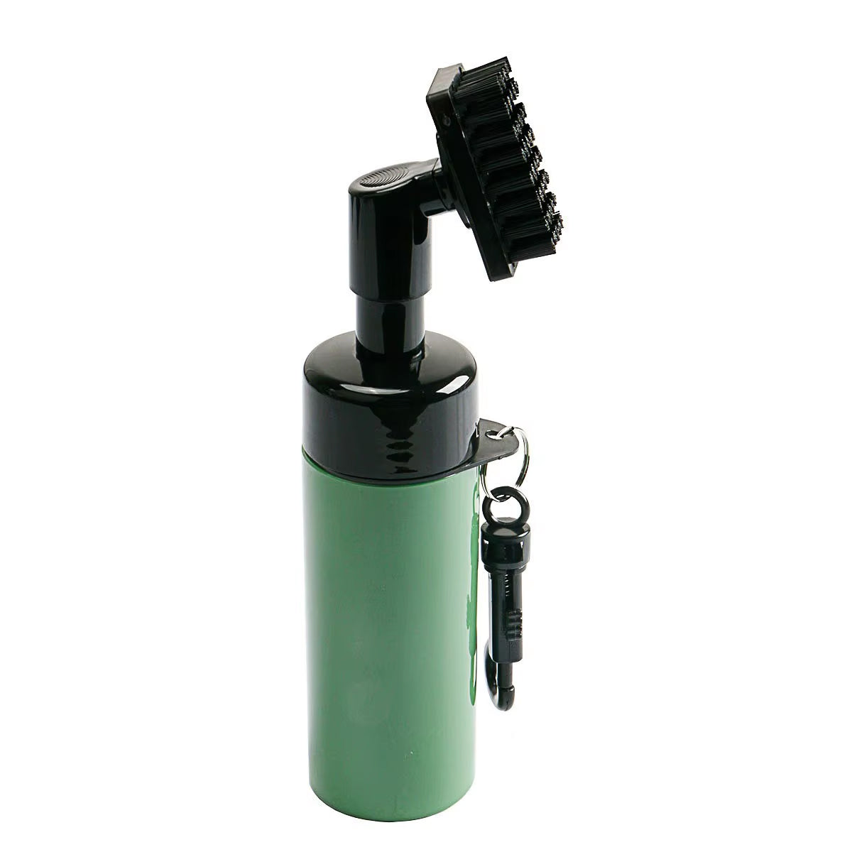 Golf club washer bottle with brush