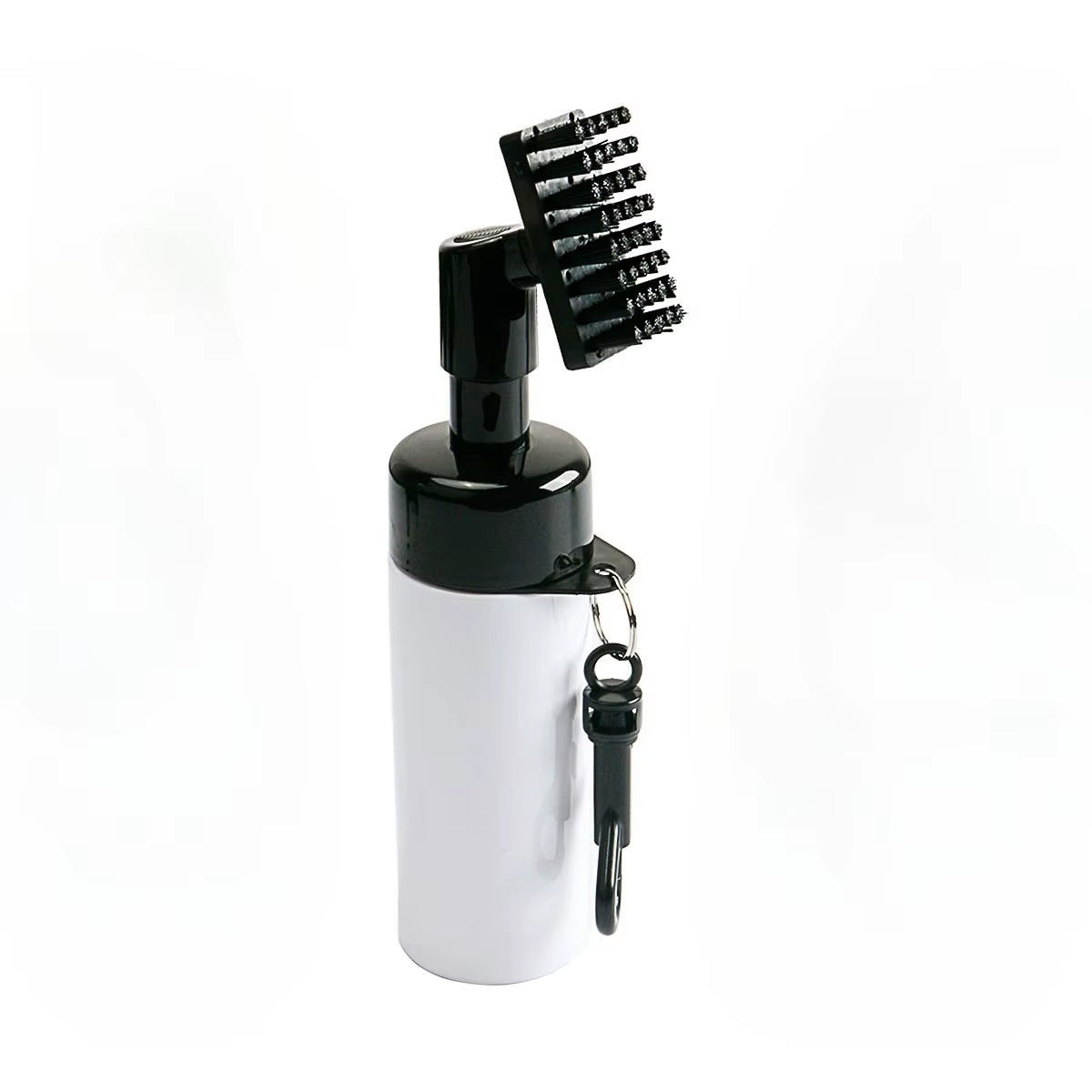 Golf club washer bottle with brush